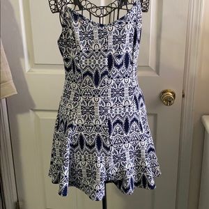 Mezzanine Blue and White Romper